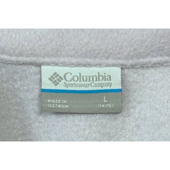 Columbia Girls' Benton Springs Classy Plum / Lilac Fleece Jacket, SZ L (14/16) - Picture 6 of 9